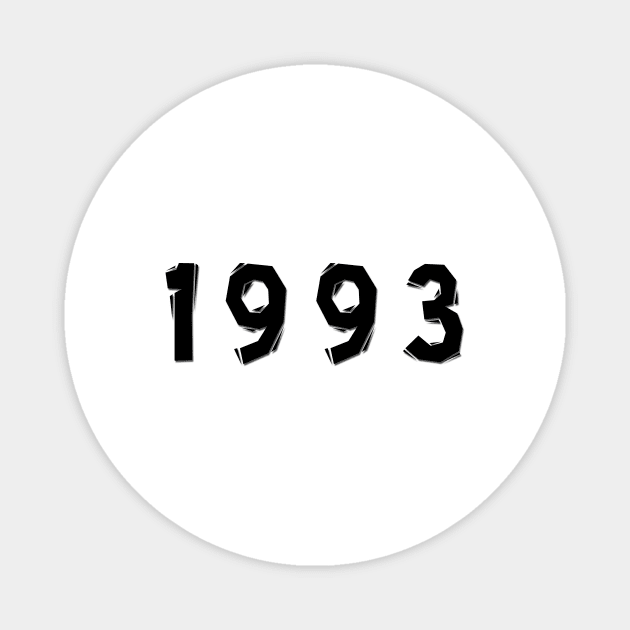 1993 year | simple black Magnet by Pavlushkaaa